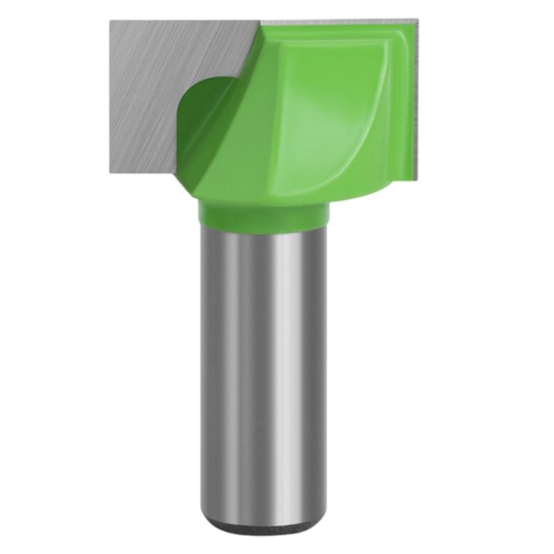 Durability Steel Tipped Bottom Cleaning Routers Bit for Efficient Woodworking Task with 1/2Inch Shank and Green Finishes
