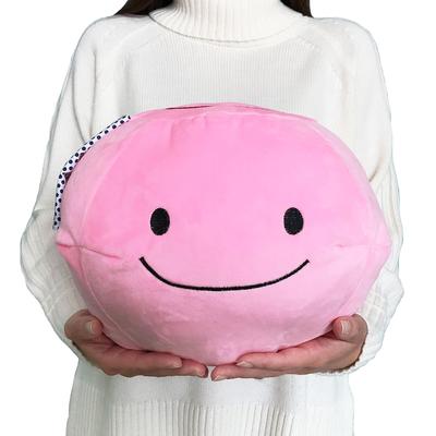 Plush Mascot Cute Fluffy Soft Cushion Toy Healing Present Figurine (Hot Spring Manju PinkL Size)