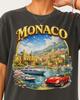 Monaco Vintage Travel T-Shirt and Kids Tshirt, Luxury Riviera Graphic Shirt and Kids Tshirt, Monte Carlo Vacation Shirt and Kids Tshirt