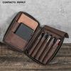 Genuine Leather Pen Case Vintage Stationery Case School Supplies Pencil box  Student