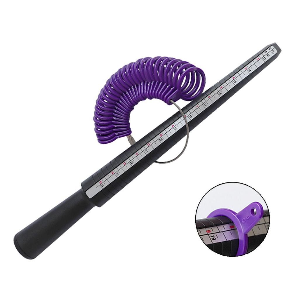 Ring Sizer Set Ring Mandrel Gauge Tool US Size EUR Size&Finger Gaugers US Size 1-13 with Half Size Finger Measurement Scales Ring Stick Measure Tool