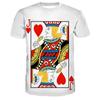 Playing Cards 3D Printing Men's And Women's Fashion T-shirt Plum K Poker Harajuku Street Clothing Kids Boys Comfortable T Shirt