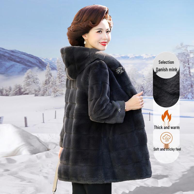 

Women s Faux Lamb Shearling Warm Hooded Coat 3XL