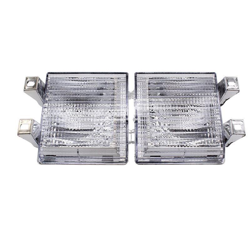 Chrome Front Turn Signal Side Corner Marker Light Shells 1 Pair- 918045& 918046 For Chevy GMC Pickup Truck 83-88 GM2520110