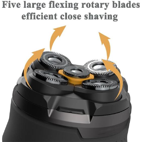 Head Shaver Replacement Head Compatible with Microtouch Titanium Electric Head Shaver Precision Head Trimmer Blade