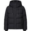 JIUZI Anna Kou Women's Minimalist Hooded White Duck Down Puffer Jacket