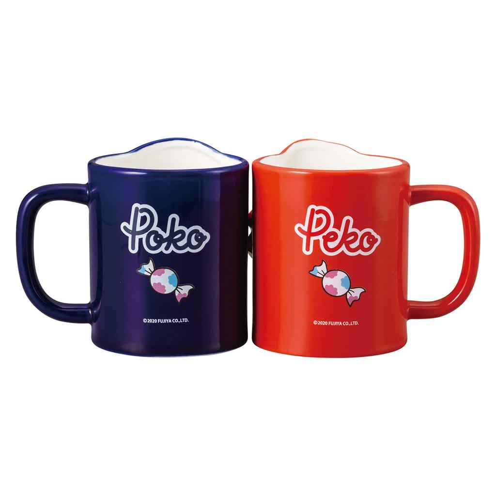 Sun Art Fujiya Peko Mugs Pair 300ml SAN3549 Peko-chan