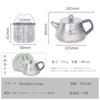 Boundless Voyage Titanium Teapot with Strainer, 300ml, Made of Pure Titanium, Ultra-Lightweight At 114g, Rust-Resistant, Shatter-Resistant, Portable,