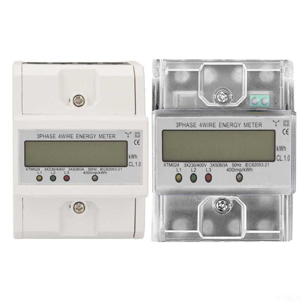 

Трехфазный счетчик 3-фазного цифрового электричества, новый