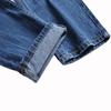2024 European And American New Four Season Wearable Straight Cut Men'S Jeans With Holes, Slim Fit Denim Pants