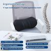 Lumbar Support Pillow Ergonomic Memory Foam Lumbar Pillow Relieve Back Pain Cushion Lower Back Pillow for Office Chairs Car Seat