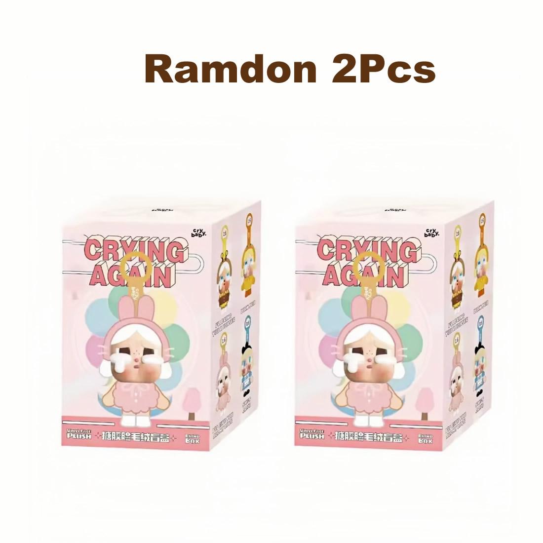 

Серия «Плакса снова плачет» из виниловой коробки с куклой-лицом, брелки, подвеска, украшение, таинственный мешок, плюшевая игрушка, подарок на день рождения random 2Pcs