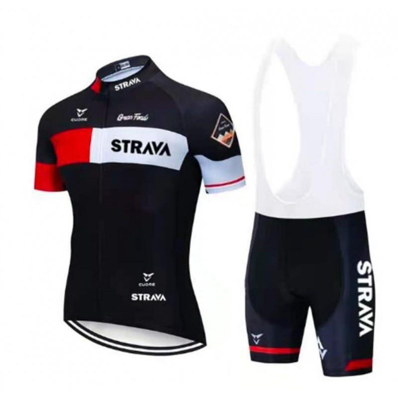 Hot-selling Cycling Clothes Short-sleeved Set STRAVA Men Women's Mountain Biking Sports Equipment Quick-drying Breathable
