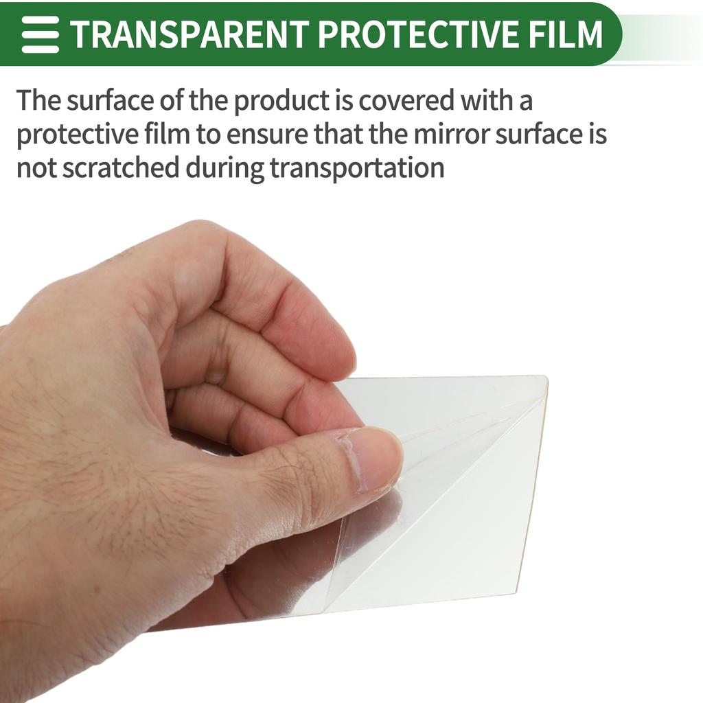 Motoforti Chrome Silver Tone Pillar Covers, Pillar Garnishes, Anti-Scratch Door Stickers for Cadillac CTS 2014-2015