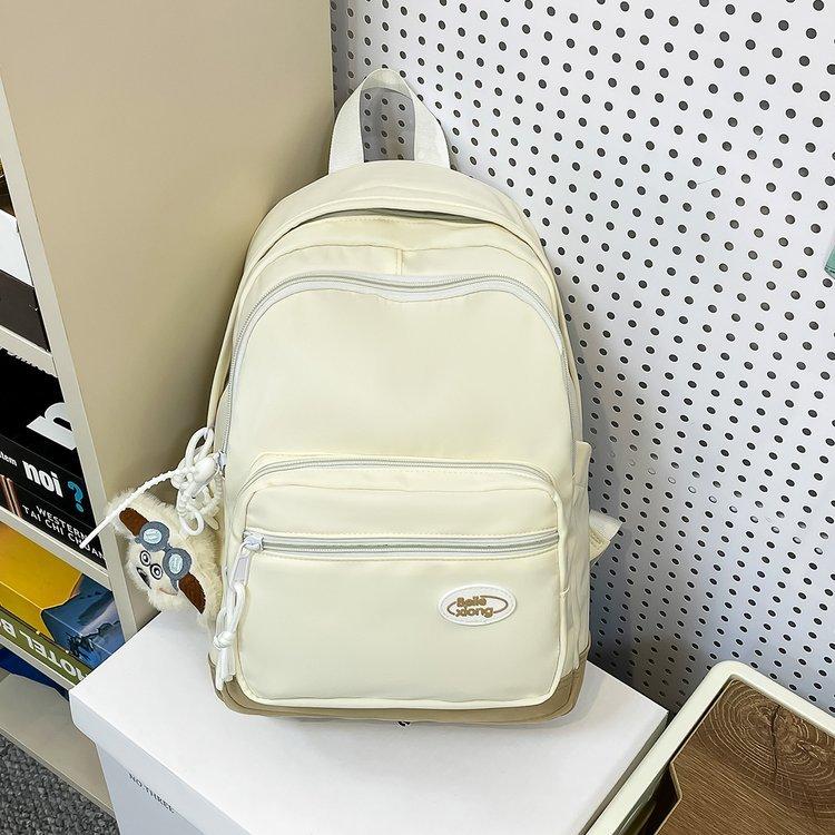 Schoolbag Japanese ins Large Capacity Simple Lightweight Casual Versatile School Bag Fourth and Sixth Grades Middle and High School Students Backpack