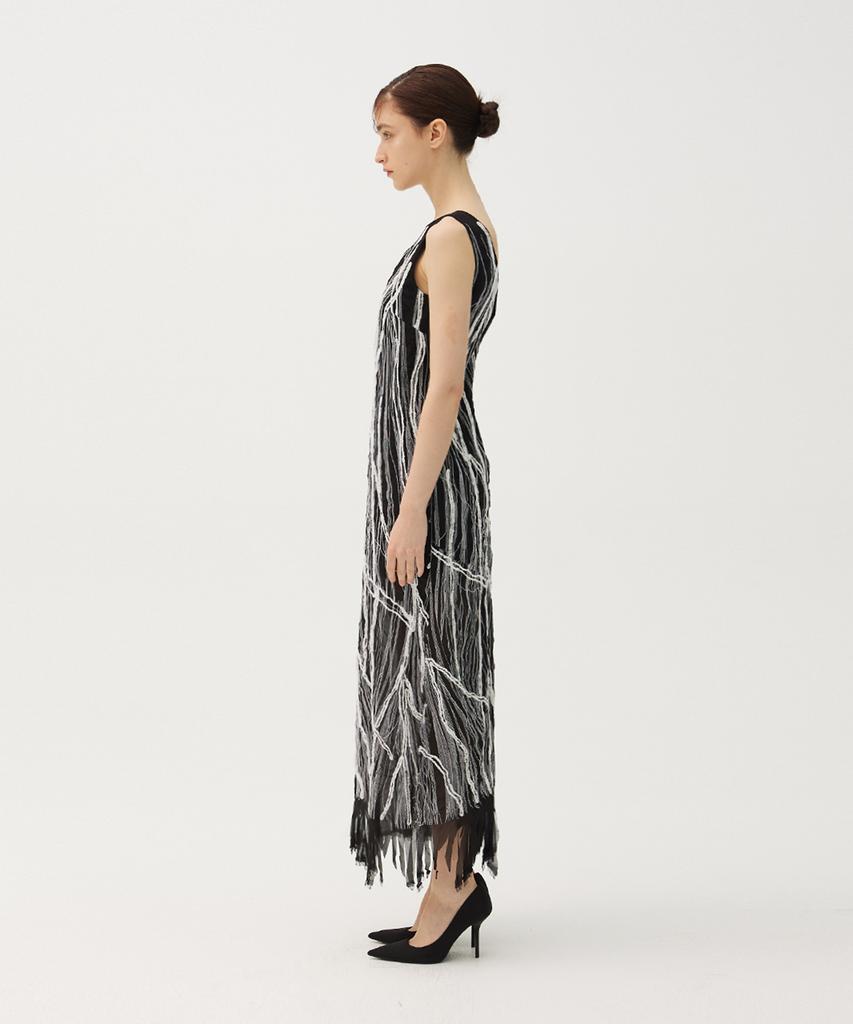Meuameu Doodle Chiffon Dress