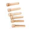 6PCS Guitar Bridge Pin Replacement Maple Wood Guitar Pressure String Nails Pin for Practice