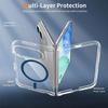 Coque pour iPhone Duo, Protection Antichoc avec Cercle Magnétique Bleu Marine