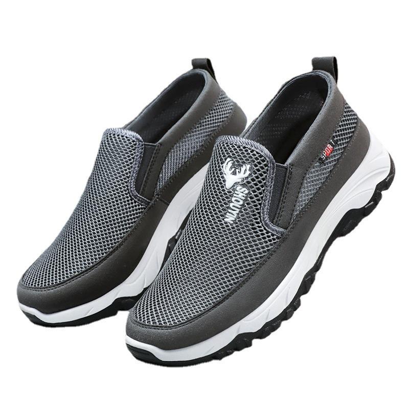 Mesh atmungsaktive Schuhe Herren Sommer dünn hohl lässig Fly-Woven Mesh leichte Sportschuhe Stoffschuhe
