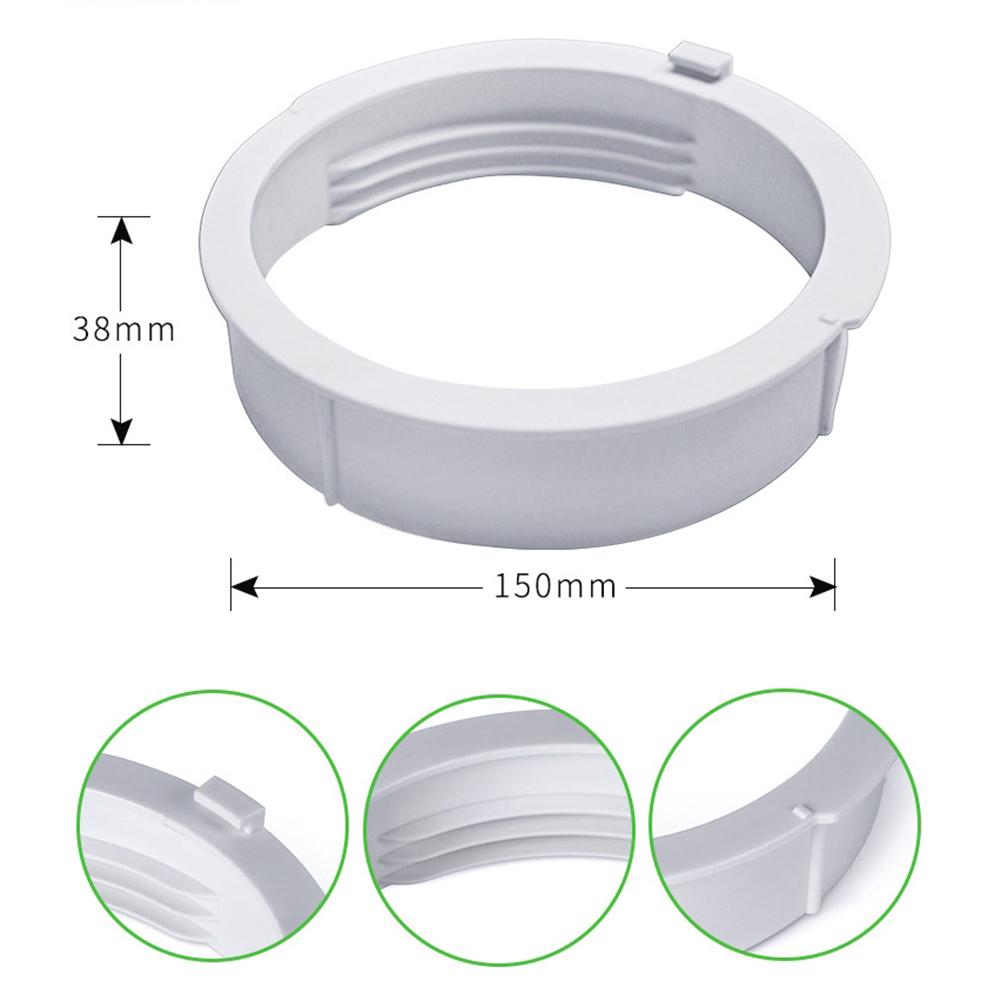 For Midea Portable Air Conditioner Exhaust Hose Connector Kit 15cm White PP ABS Extendable Pipe Replacement Part