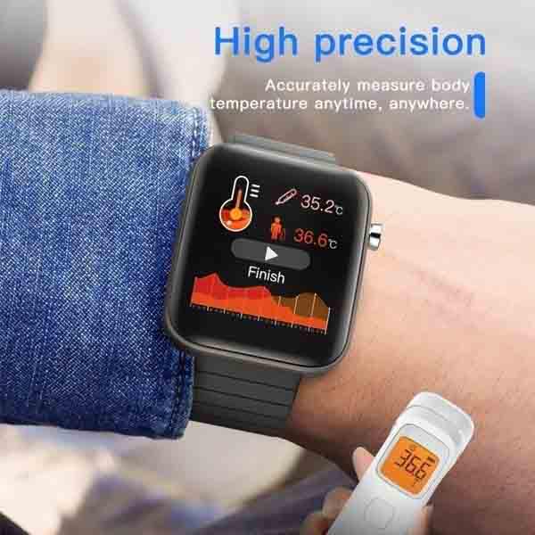 T68 Smart Watch with Body Temperature Measure Heart Rate Blood Pressure Oxygen Monitoring Smart Wristband Sport Fitness Watches