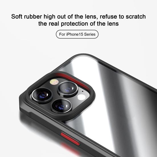 

Прозрачный чехол для телефона Yousheng, мягкий эластичный, ударопрочный, противоударный, идеально подходит для мобильного телефона, защитный чехол для iPhone 15 For iphone 15 Pro Max чёрный