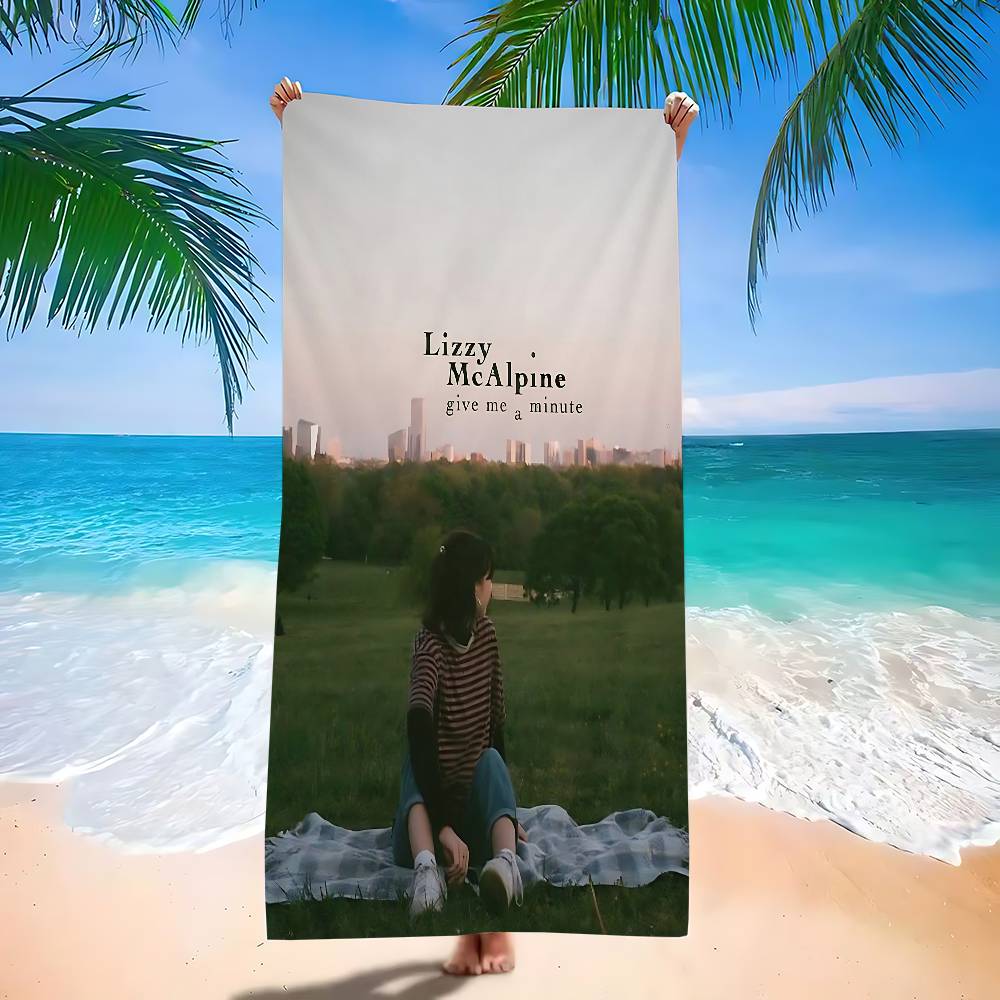 L-Lizzy M-McAlpine SINGER Microfiber Blanket Quick Drying Beach Towels Oversized Printing Super Absorbent Pool Towel Blanket