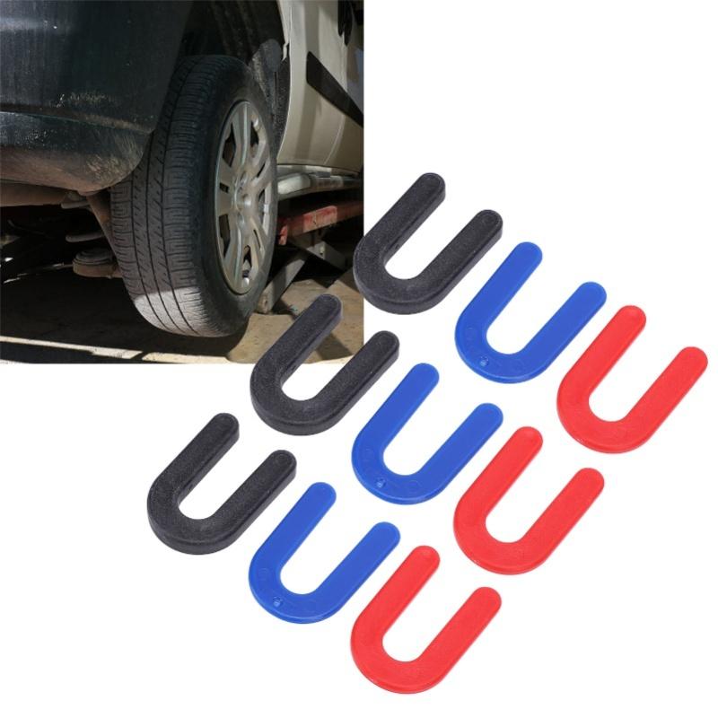 60ks Plastové klíny Podkovové klíny U-tvarované distančníky dlaždic 1/4in 1/8in 1/16in Sada klínů pro vyrovnání instalace autozvedáku Pro