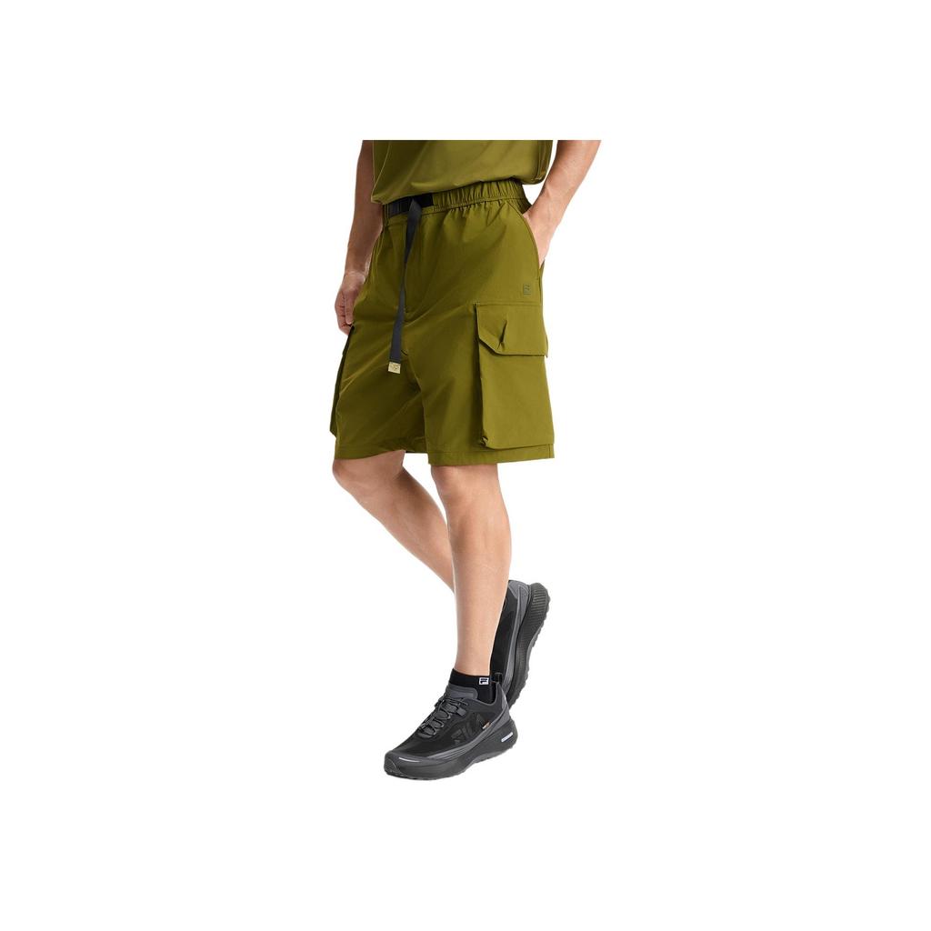 New FILA Fitness Series Cargo Shorts Men's Dark Army Green A51M521802F-DG