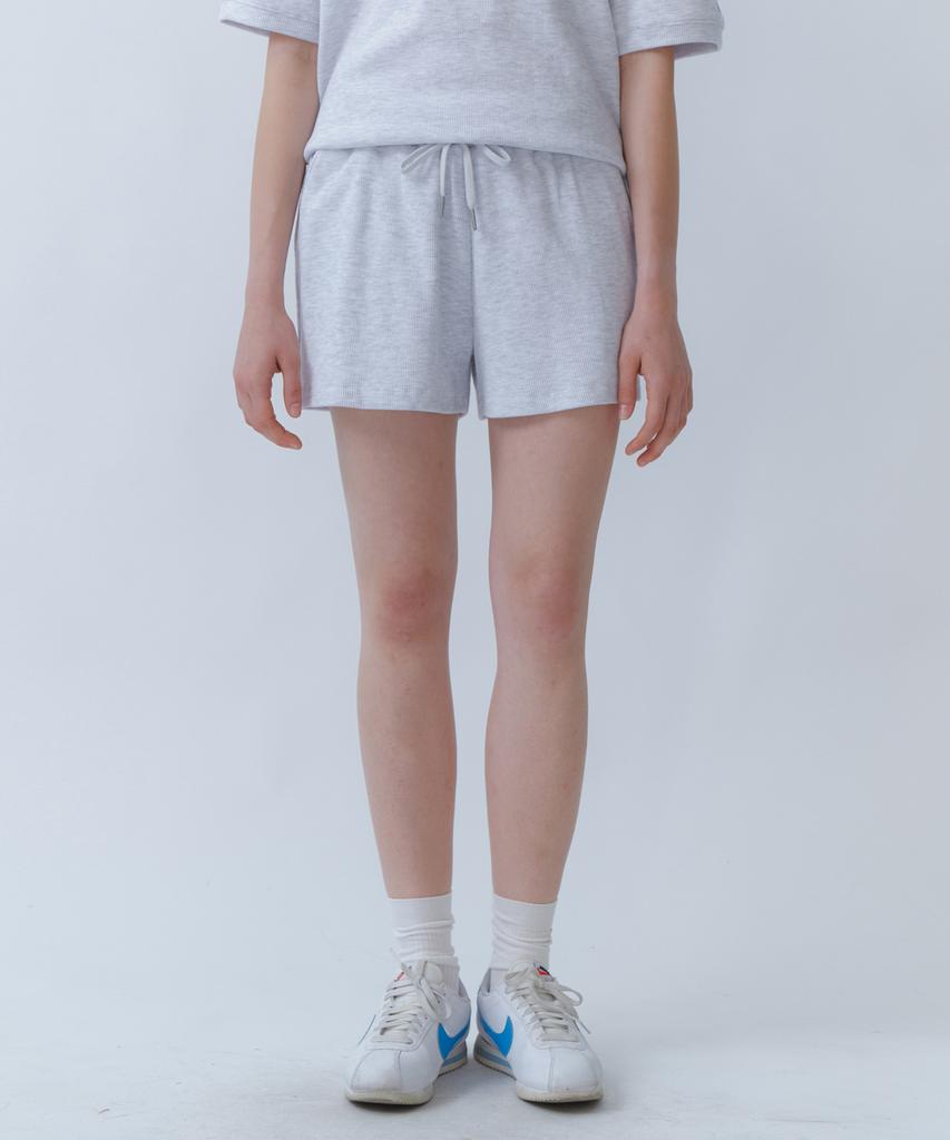 Yulago Waffle Banding Shorts