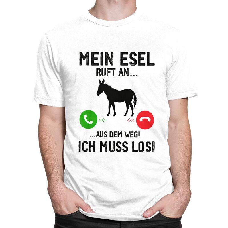Male Mein Esel Ruft An Maultier Landwirt T Shirt Streetwear Short Sleeves 100 Cotton Colthing Leisure Design Graphic Tees Shirt
