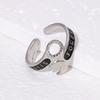 Edelstahl Schraubenschlüssel Design Ring: Damen Modeschmuck 18 Karat Gold Industrieller Stil