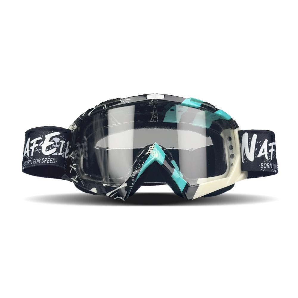 2026 Vibrant Frame Design Motocross Goggles UV400 Lens  Lightweight Durable Adjustable Strap Outdoor Sports Riding Goggles