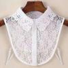 Fake Collar New Women Spring Autumn Versatile Sweaters Fashion Trend Lace Chiffon Popular Western Decorative