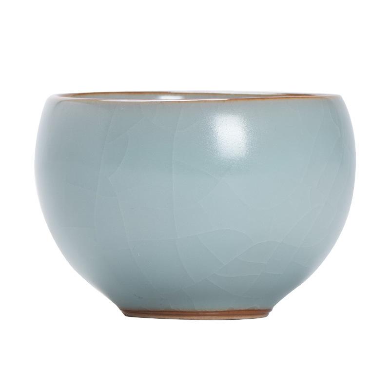 Tianqing Ru Kiln Cup Master Cup Handmade High-end Teacup Master Famous High-end Cup Kung Fu Tea Set