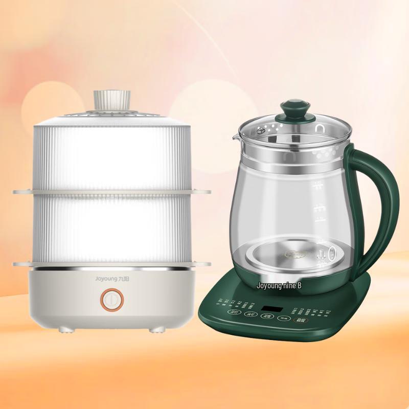 Joyoung Mini Electric Steamer and Health Pot Set