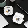 Astronauten im Weltall Klare Kopfhörerhüllen Abdeckung Mit Haken Hülle Für Samsung Galaxy Buds 2 4Pro 3 FE 4 Pro 2Pro Live 3Pro