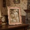 Antique Resin Art Golden Trim Photo Frame With Intricate Carved Pattern Tabletop Decors Picture Frame For Home Aesthetic