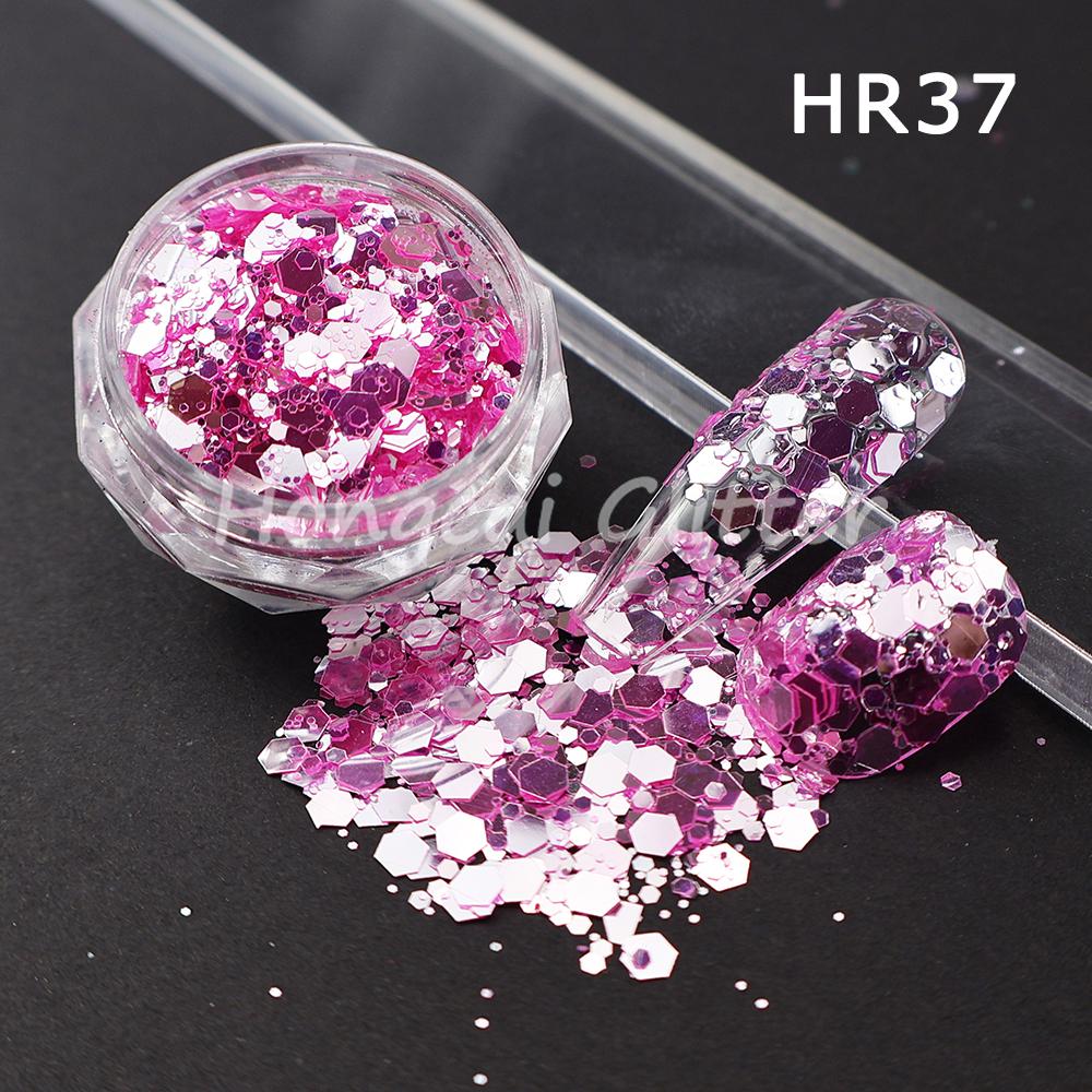 Crystal rainbow Multi-color Chunky Glitter Bulk Mix Nail Art Tumbler Crafts Glitters Christmas Decorations
