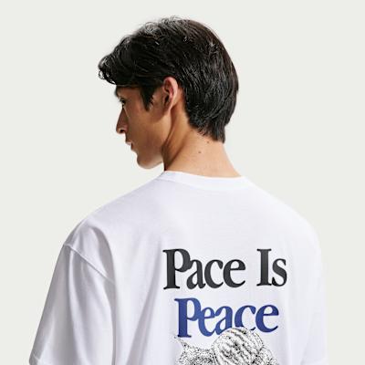 Nike Sportswear T Shirts Men s White Crew Neck Moderate L