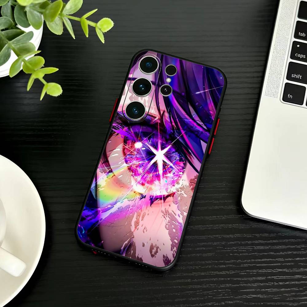 Oshi No Ko A-Anime Cute Phone Case For Samsung S26,S25,S24,S23,S22,S21,S20,S30,Ultra,Plus,Fe,Note,5G Black Cover