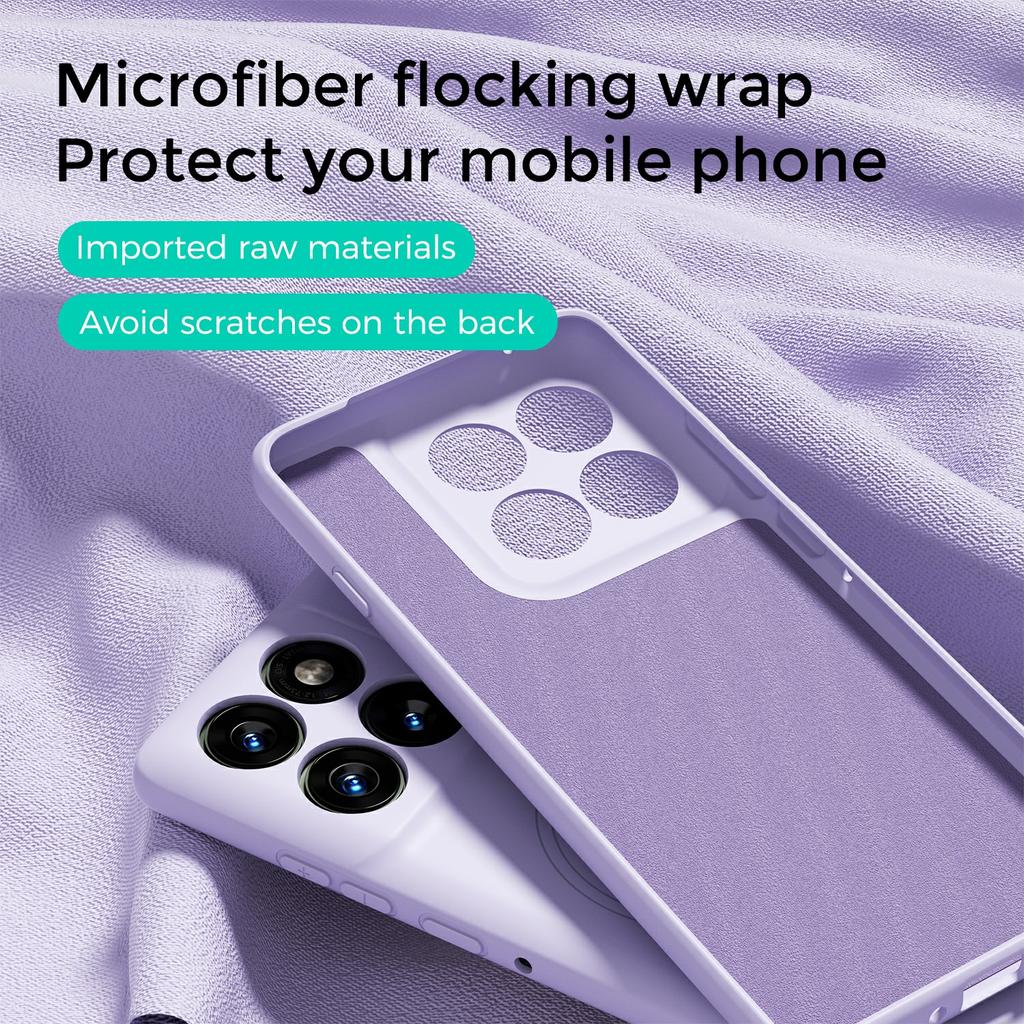 ABEEL For Motorola Edge 60 Pro 5G Magnetic Case Skin Touch Liquid Silicone Phone Back Cover