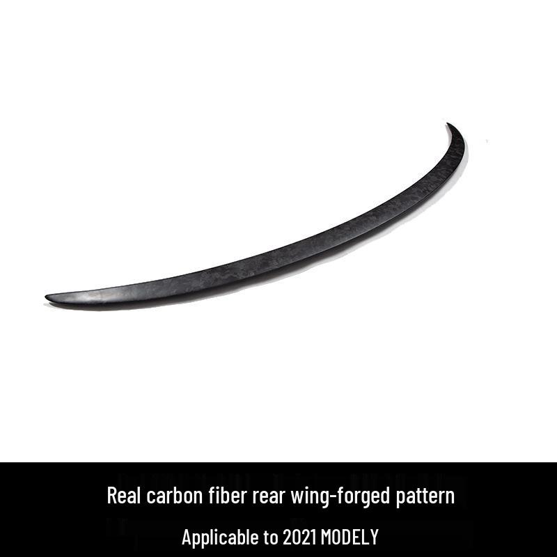 Tesla Model 3/Y Dry Carbon Fiber No-Drill Rear Spoiler Wing