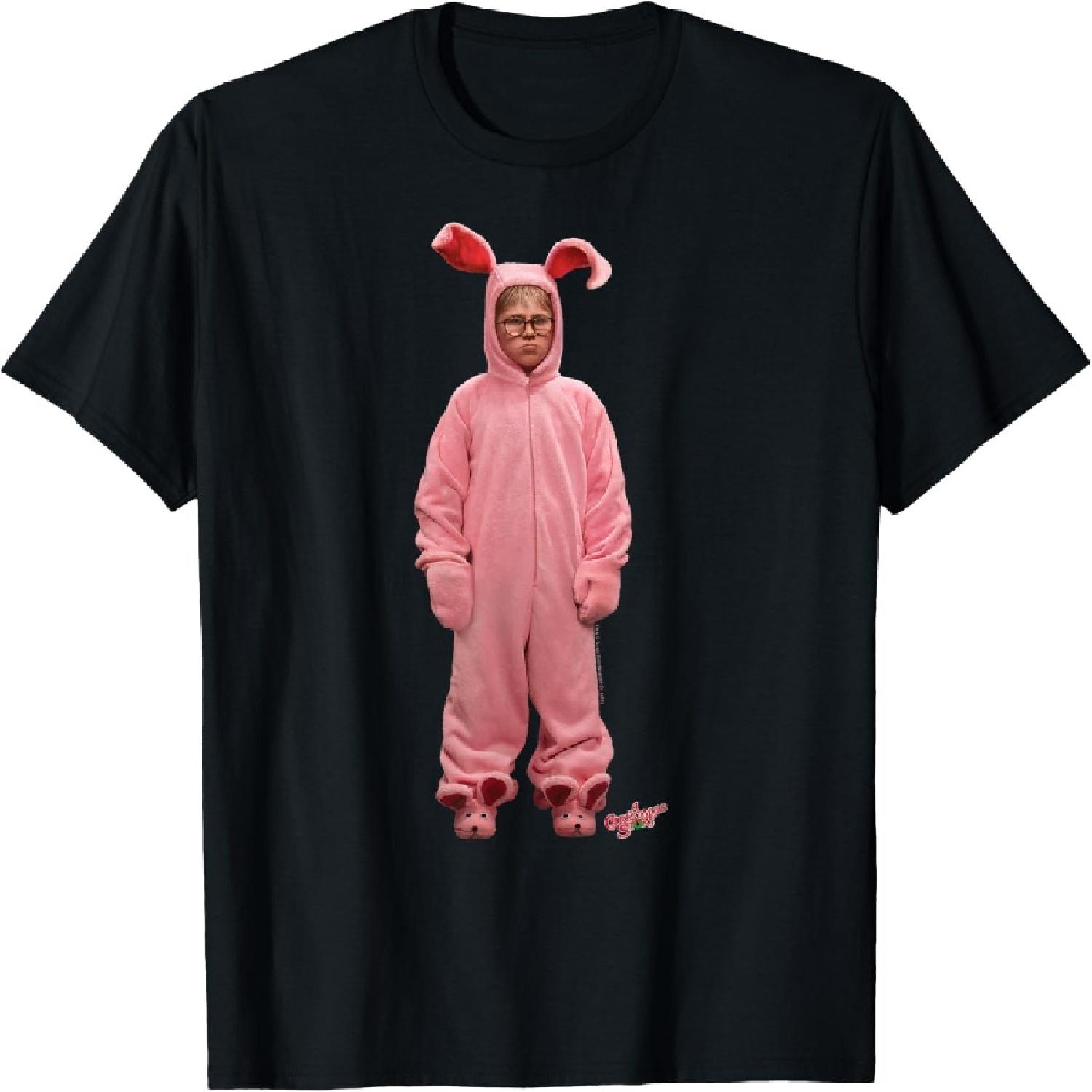 A Christmas Story Ralphie Pink Bunny Pink Nightmare T-Shirt S