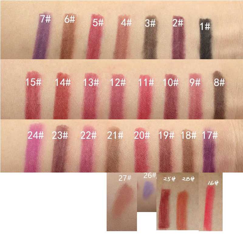 15 Colours Lipstick Pencil Lip Liner Pen Cosmetic Long Lasting Waterproof Woman Beauty Makeup Matte Maquillaje