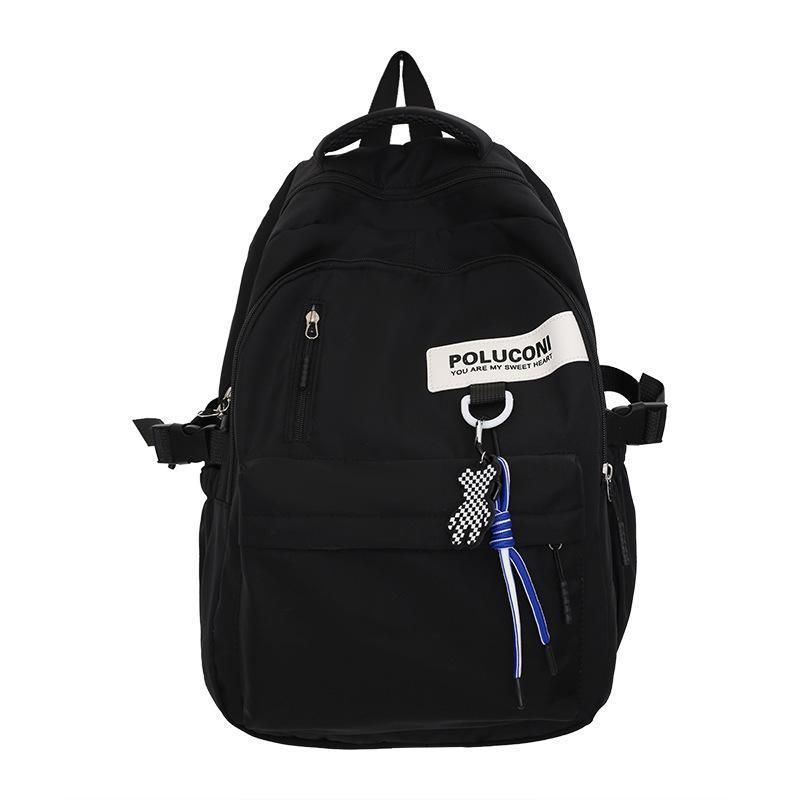 Schoolbag female large capacity simple Japanese ins junior high school student backpack Korean version ins Harajufeng casual backpack