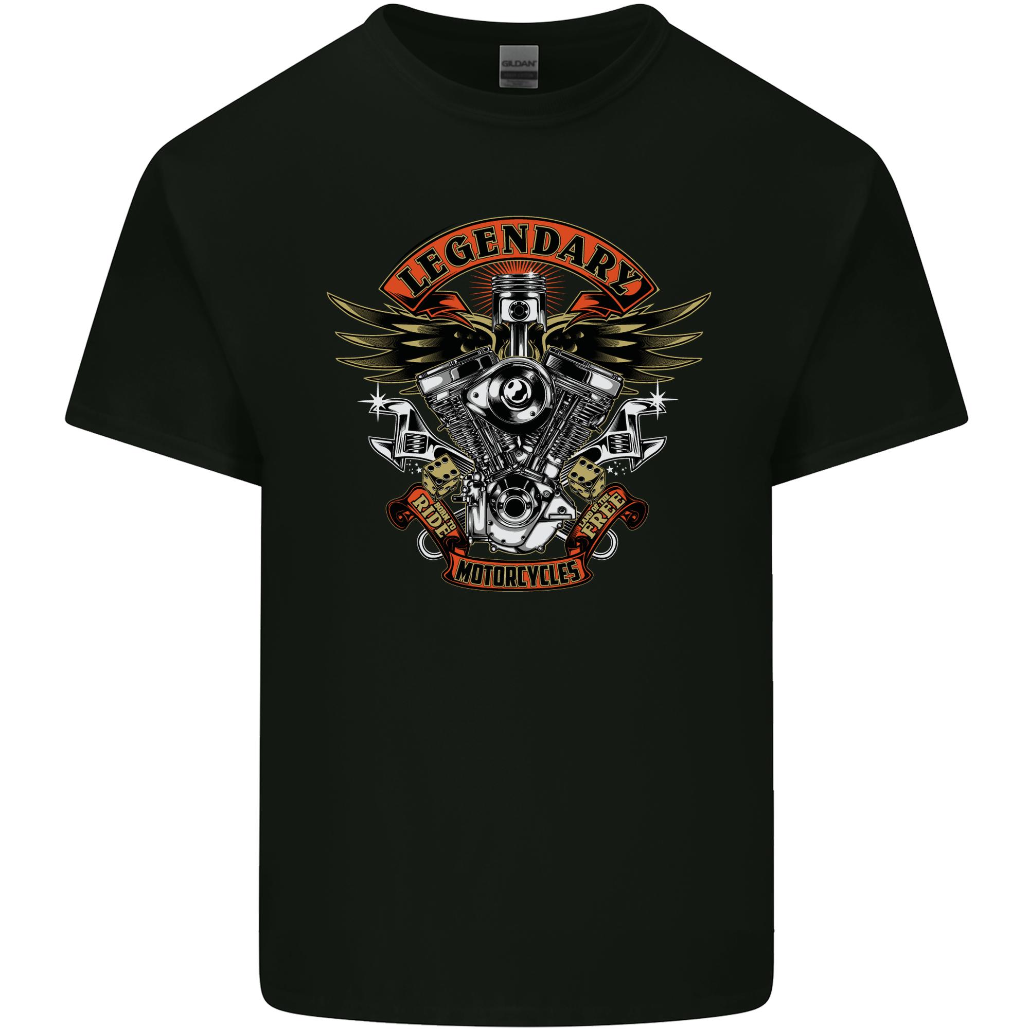 Legendary Motorcycles Motorbike Biker Unisexs Light Cotton TShirt S