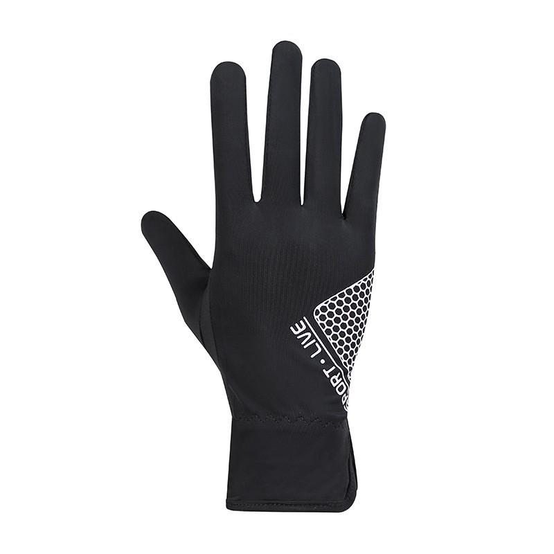Sunscreen Gloves for Women In Summer Outdoor Cycling and Driving Sunshade Cool Breathable Thin Full Finger Touch Screen Gloves