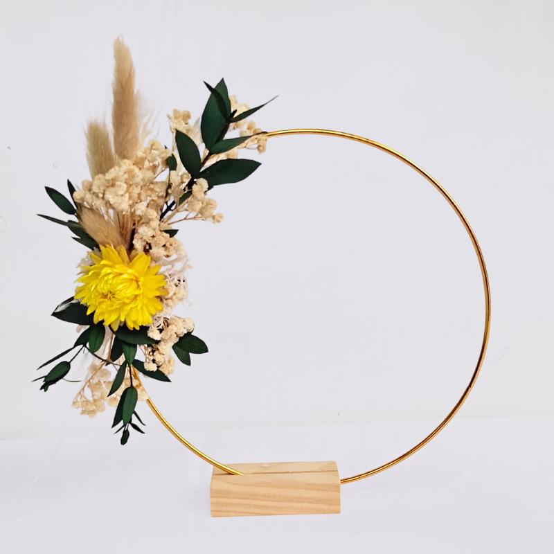 Immortal Flower Iron Art Tassel Fan DIY Hanging Ornament Material Pack - Handmade Gift
