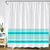 Black And White Striped Shower Curtain Creative Simple Line Geometric Bath Curtains Modern Fabric Print Home Bathroom Decor Sets